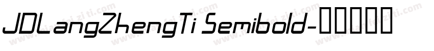 JDLangZhengTi Semibold字体转换